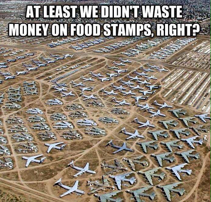 war vs food stamps